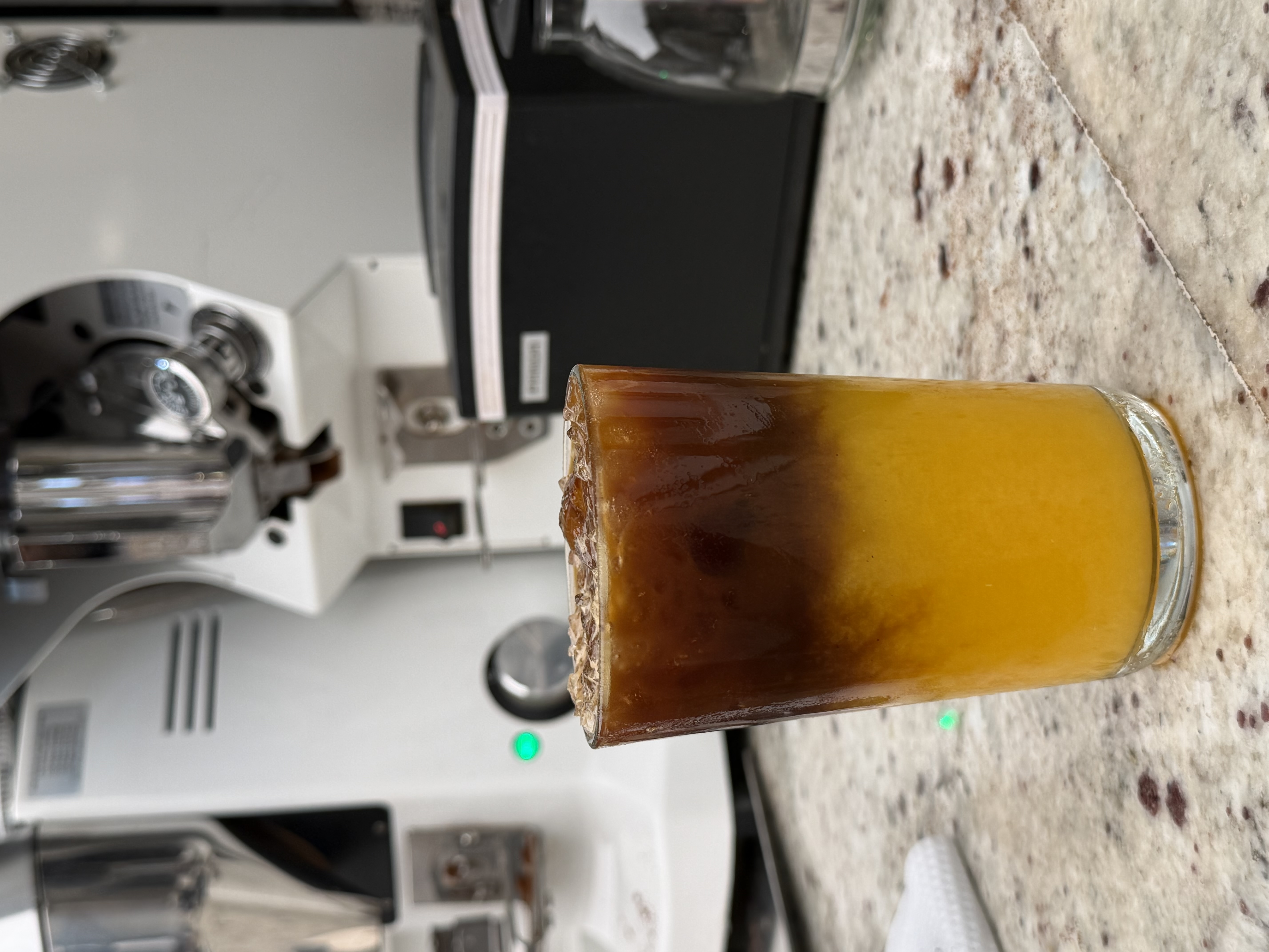 Ice orange coffee