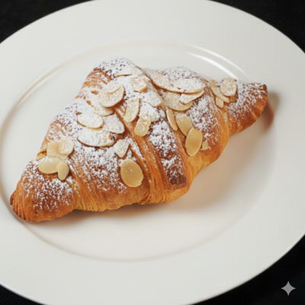 Freshly baked Almond Croissant