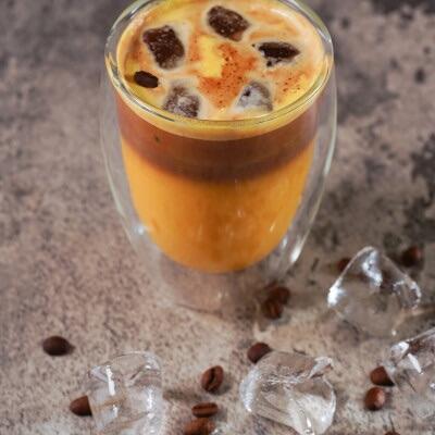 Ice Safron latte