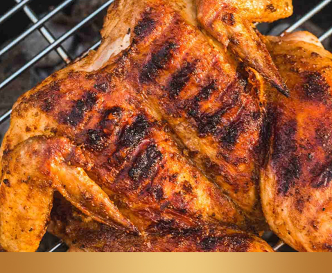 Grilled Chicken on Charcoal