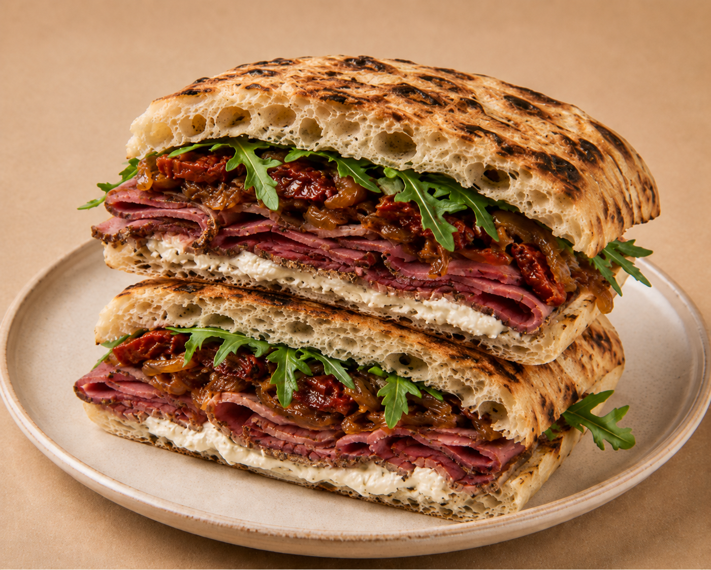 Homemade Pastrami Sandwich