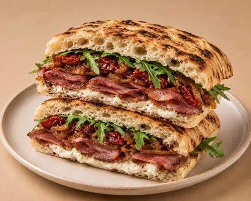 Beef Bacon Sandwich